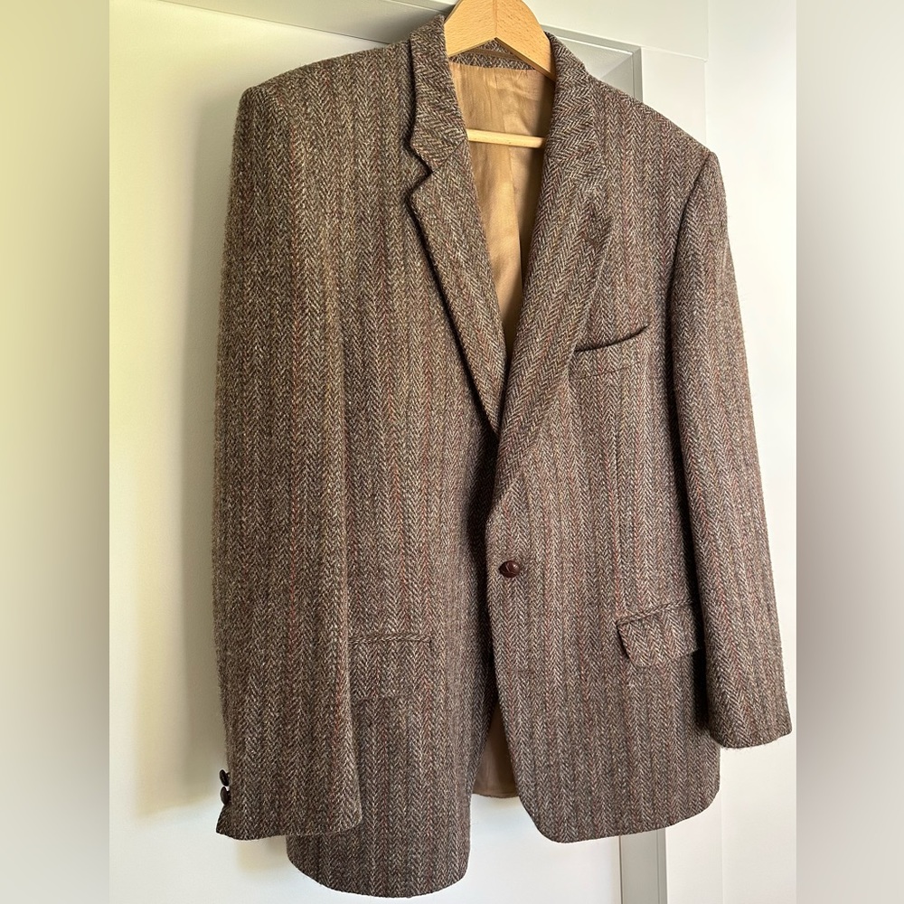 Vintage Harris Tweed virgin wool blazer